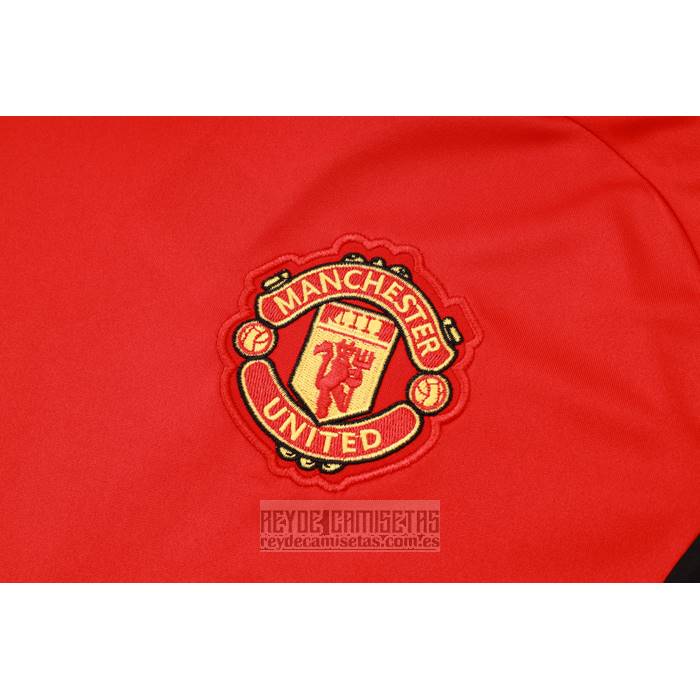 Chandal del Manchester United Manga Corta 2024-2025 Rojo - Pantalon Corto